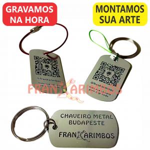 CHAVEIRO METAL BUDAPESTE PERSONALIZADO      