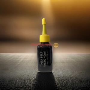 TINTA DE CARMIMBO PARA PELE   PRETO 30ml   